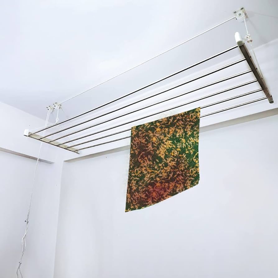 Ceiling mounted cloth drying hangers installation service in Chennai apartments