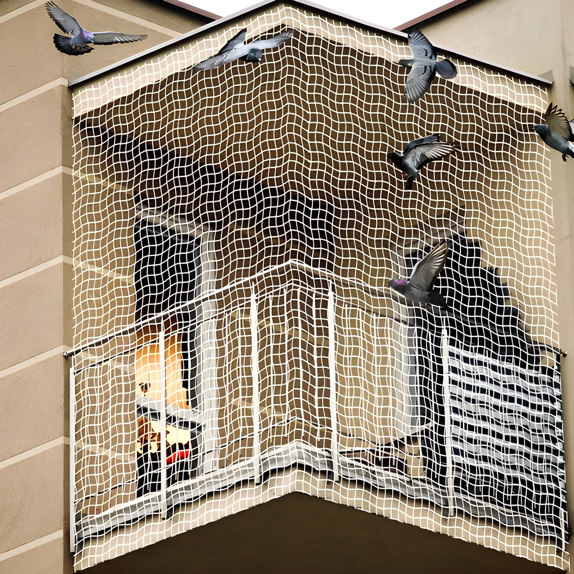 Pigeon safety nets